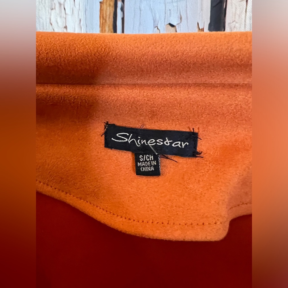Shinestar Women's Orange Faux Suede - Picture 4 of 4